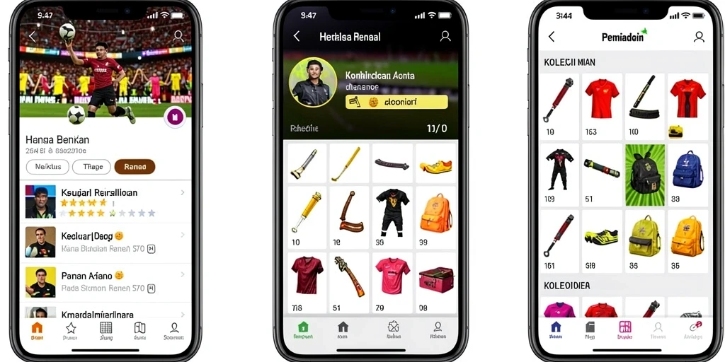 Tampilan menu utama yang menarik dan mudah digunakan.