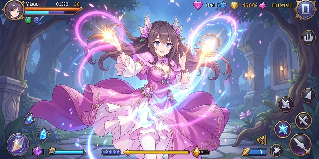 Tampilan awal game yang menarik dan penuh warna.