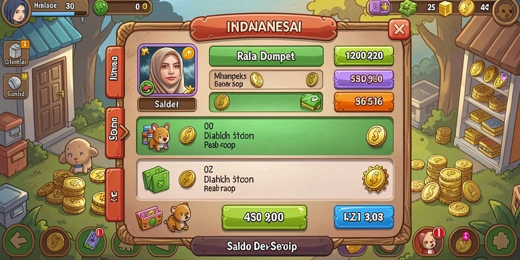 Tampilan utama permainan LKOPEN yang menarik.