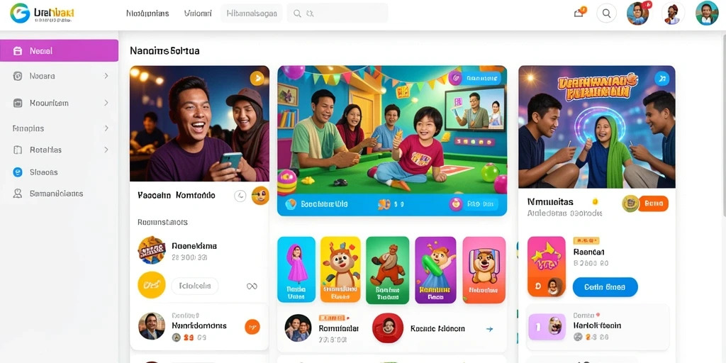 Tampilan awal MAINDUIT yang menarik dan user-friendly.