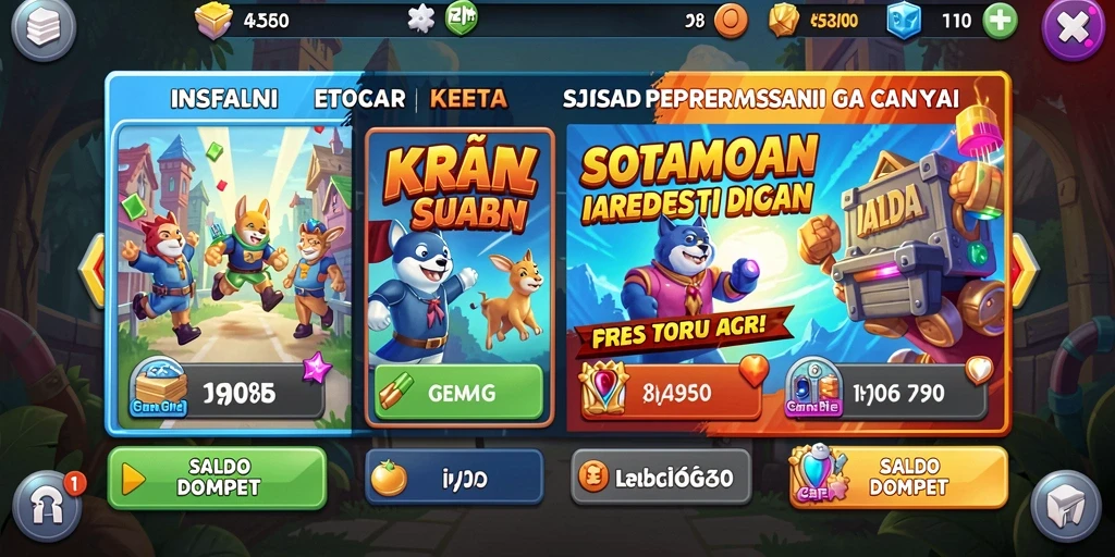 Tampilkan karakter utama dalam petualangan aksi.