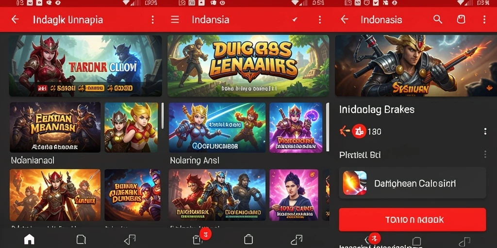 Tampilan menu utama yang menarik.